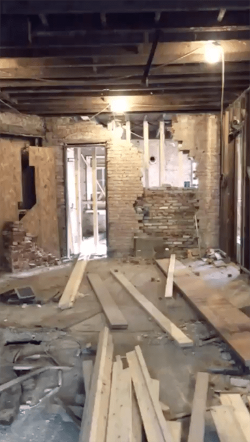 Demo of house floor