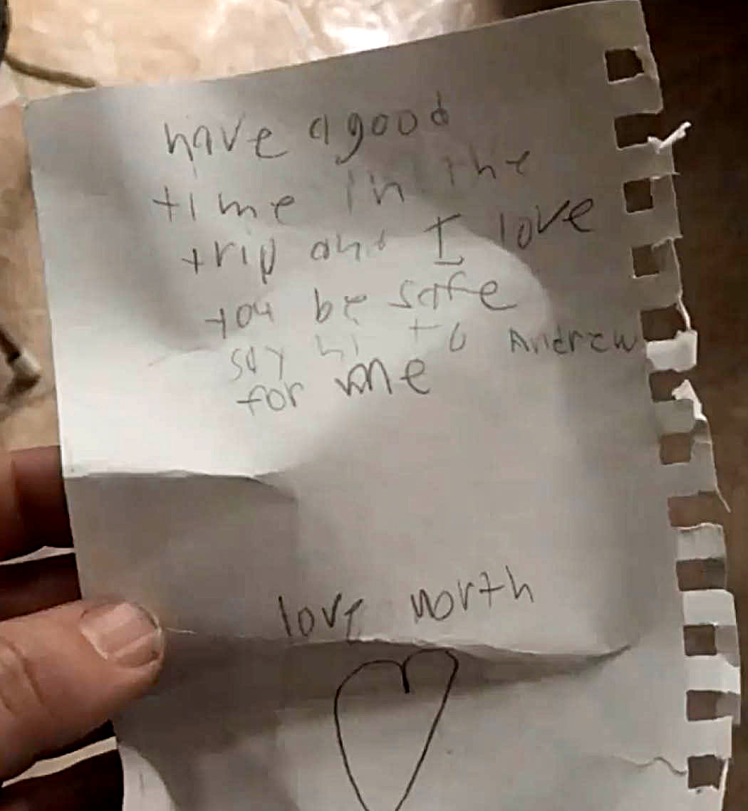 Note from Tyler's child