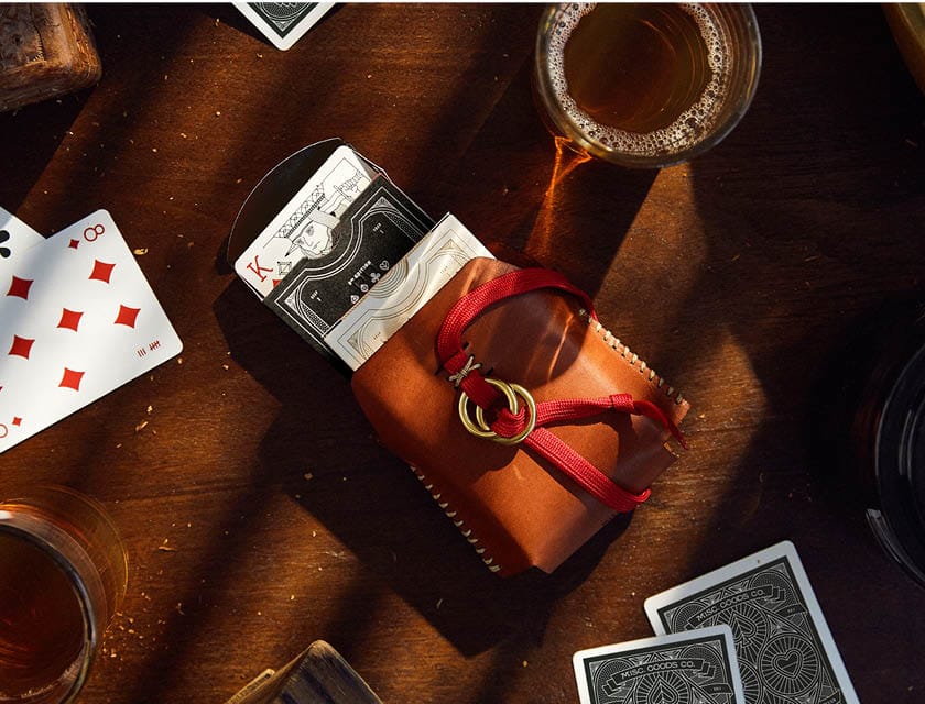 Cards in card holder